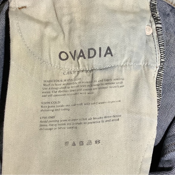 Men’s OVADIA 003 Luxury Patchwork Button-Fly Relaxed Fit Denim Jeans Sz 30 - Picture 5 of 7